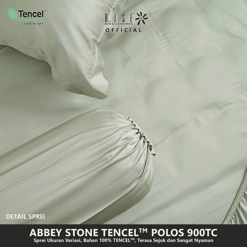 Product image Rise Sprei Set Bed Cover TENCEL Lyocell 900TC Motif Abbey Stone 160 x 200 all variant